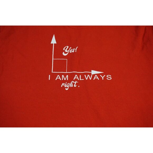 Math Team T-Shirt Mens XL Red Apollo Middle School Funny Graph Nerd Tee - Picture 2 of 8